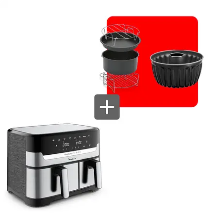 Web Pack-Easy Fry & Grill 8.3 L Dual Air Fryer en zijn accessoires