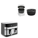 Web Pack-Easy Fry & Grill 8.3 L Dual Air Fryer en zijn accessoires