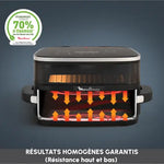 Oppervlak en pizza Easy Fry XL, Airfryer, groot kookoppervlak, 4L, compact formaat, venster