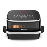 Oppervlak en pizza Easy Fry XL, Airfryer, groot kookoppervlak, 4L, compact formaat, venster