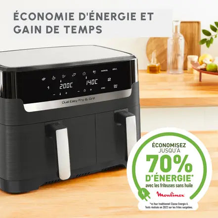 DUBBELE FRITEUSE GEMAKKELIJK TE BAKKEN EN GRILL 8,3 L