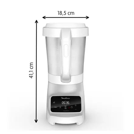 Soep en meer, verwarmde blender, 4 automatische programma ' s, stoommand, 1100W, grijs